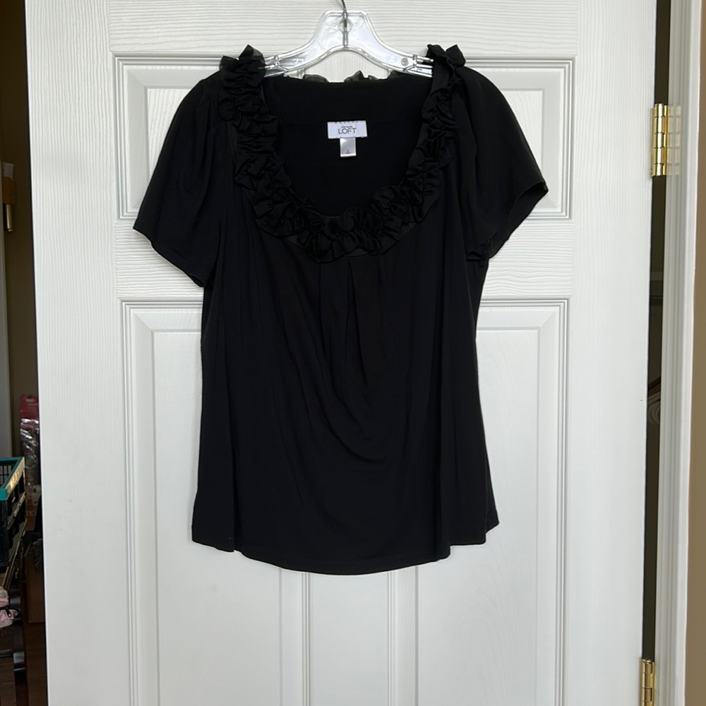 Loft ruffled top